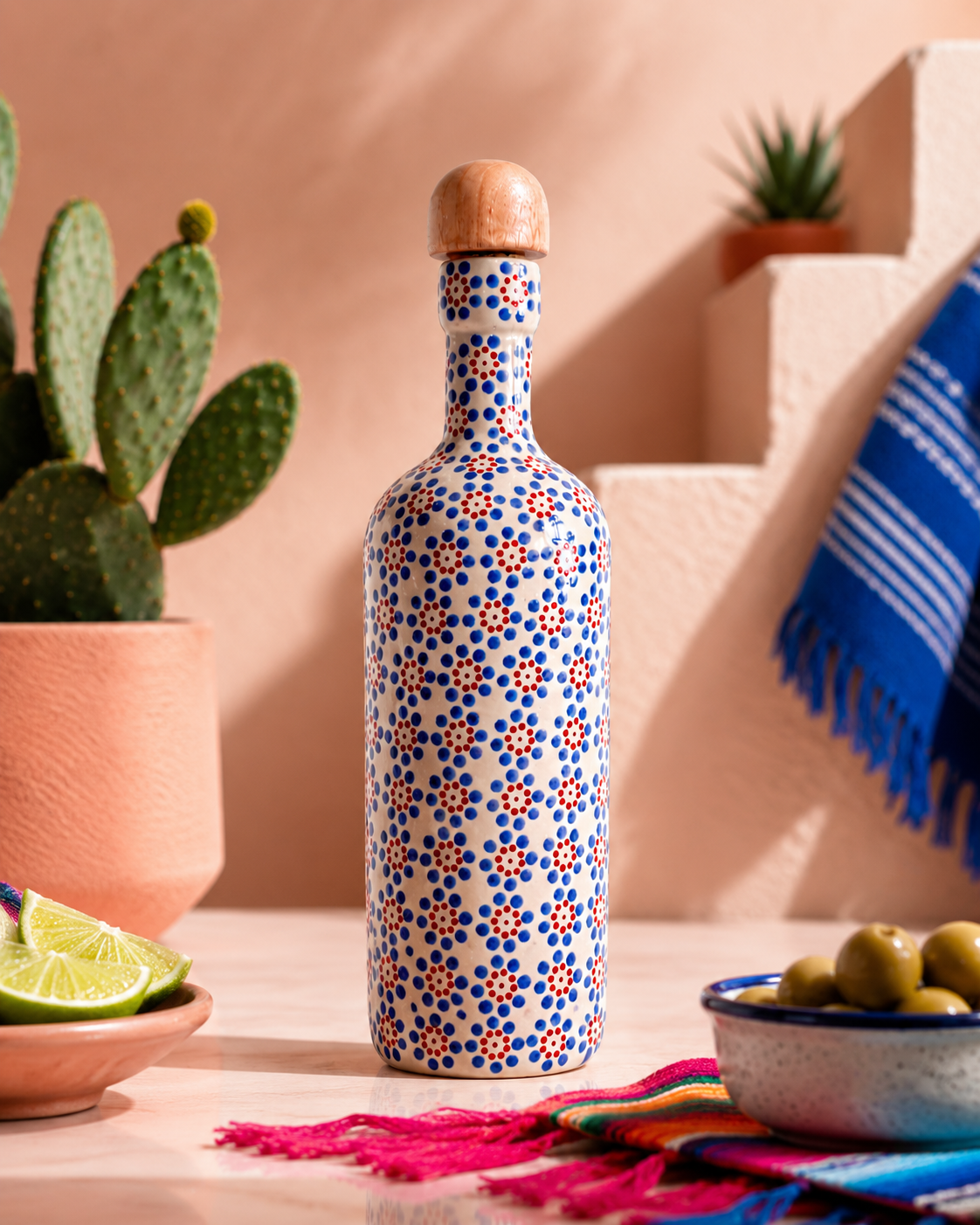 Botella Licorera_LegacyMexicanArt ceramica