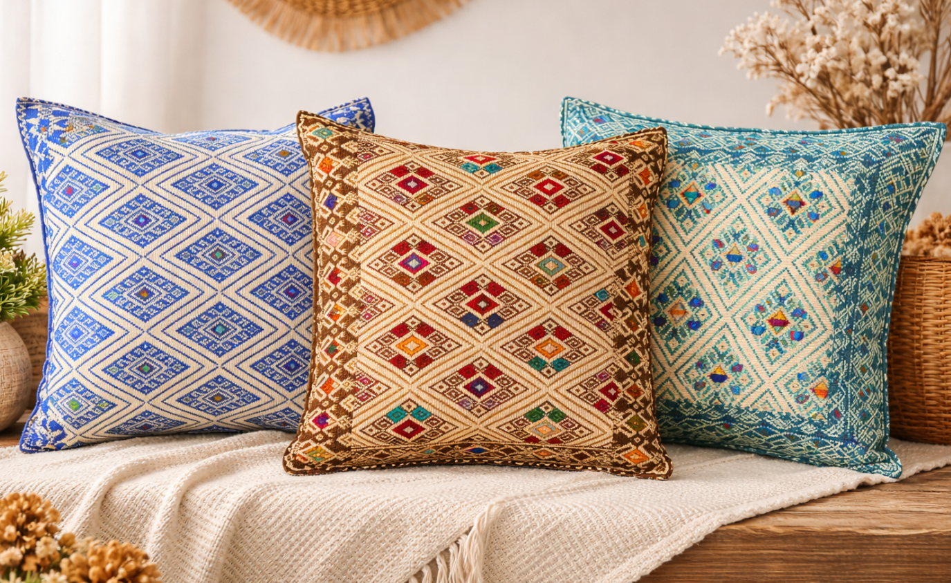 Set Fundas Cojin bordado Legacy Mexican Art